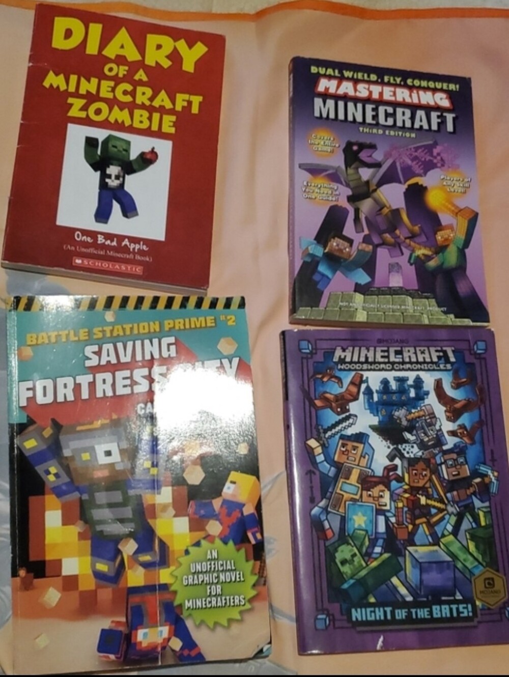 Minecraft Book Lot - 4 Graphic Novels